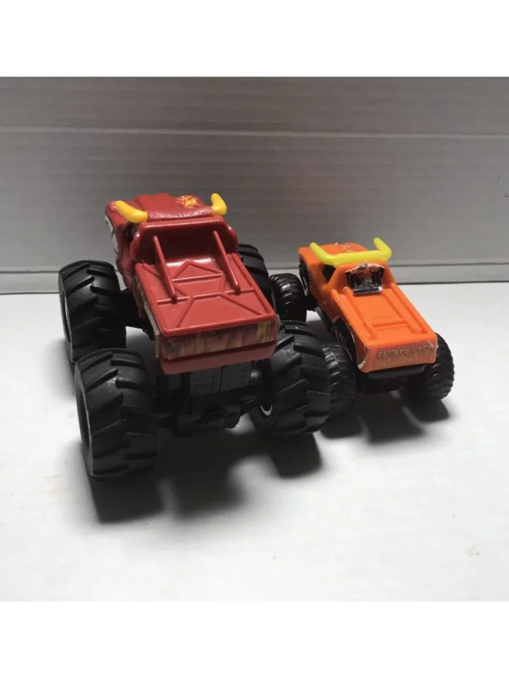 Vintage Hot Wheels Monster Jam Trucks El Toro Loco Plastic Lot Of 2